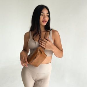 NWT MANDRN Remy Bag in Tan